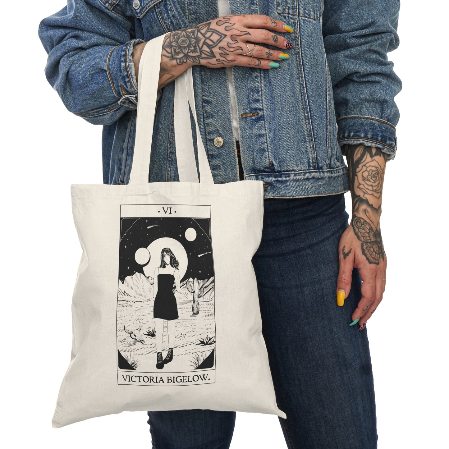 VB Tarot Card Canvas Tote